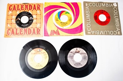 Pop Lot of 5 -45s Apollo 100 Beach Boys Jose Feliciano Neil Diamond B Streisand