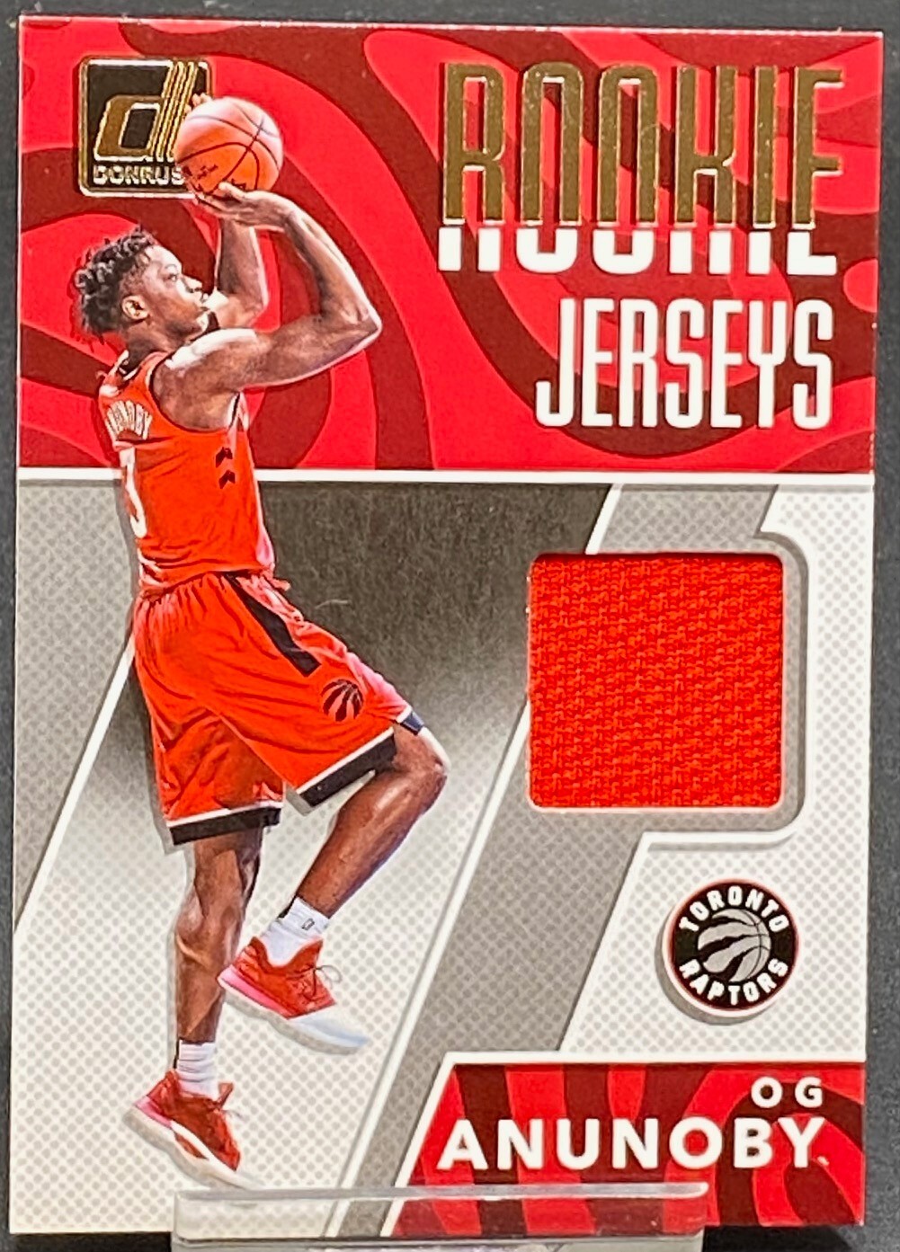 2017-18 PANINI DONRUSS ROOKIE JERSEYS OG ANUNOBY RAPTORS