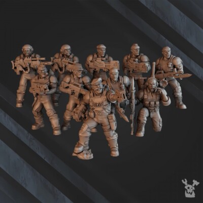 Green Hell Division Commando Squad - DakkaDakka Store/Sci-fi/Tabletop Miniature