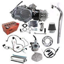 125cc Lifan Engine Motor Battery Kit for 110cc 140cc Trail Taotao CT70 ATC90 Z50