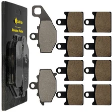Caltric Front and Rear Brake Pads for Kawasaki ZX6R ZX-6R Ninja ZX600 2007-2012