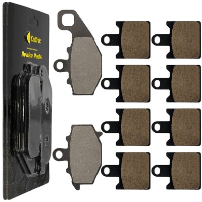 Caltric Front and Rear Brake Pads for Kawasaki ZX6R ZX-6R Ninja ZX600 2007-2012