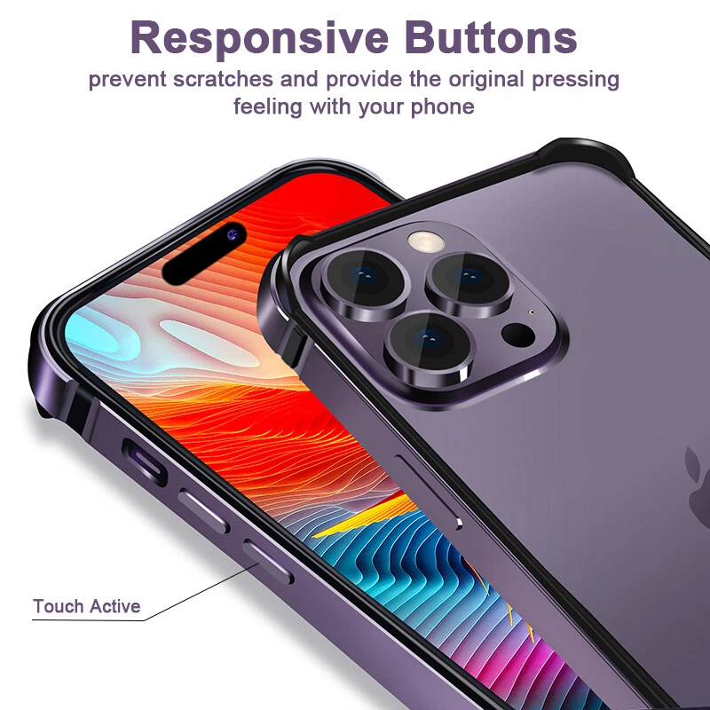 Marco de aluminio a prueba de golpes de metal para iPhone 15 14 13 12 11Pro Max 16E Foto 4 de 4