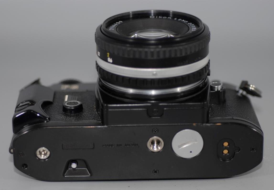 Nikon Black FG manual focus film camera w 50mm f1.8 Series E lens Nice Ex++! eBay