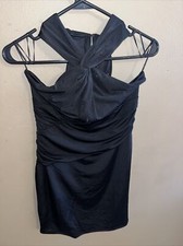 Guess Women's Black Halter Neck Bodycon Cocktail Dress - Sz M Medium - $89 NWT