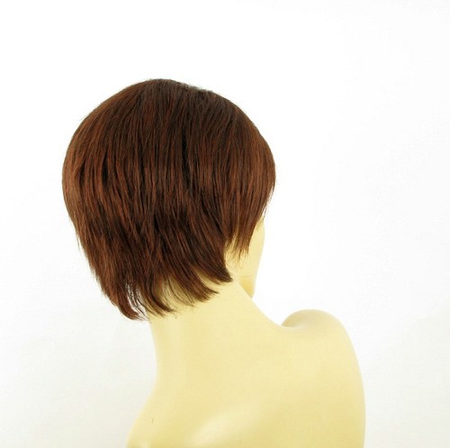 short wig for women dark brown copper intense ref: louise 322 PERUK - Imagen 6 de 9