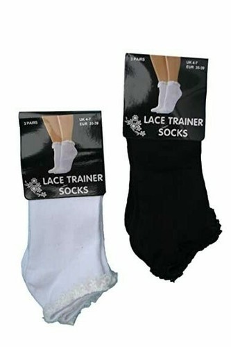 frilly trainer socks womens