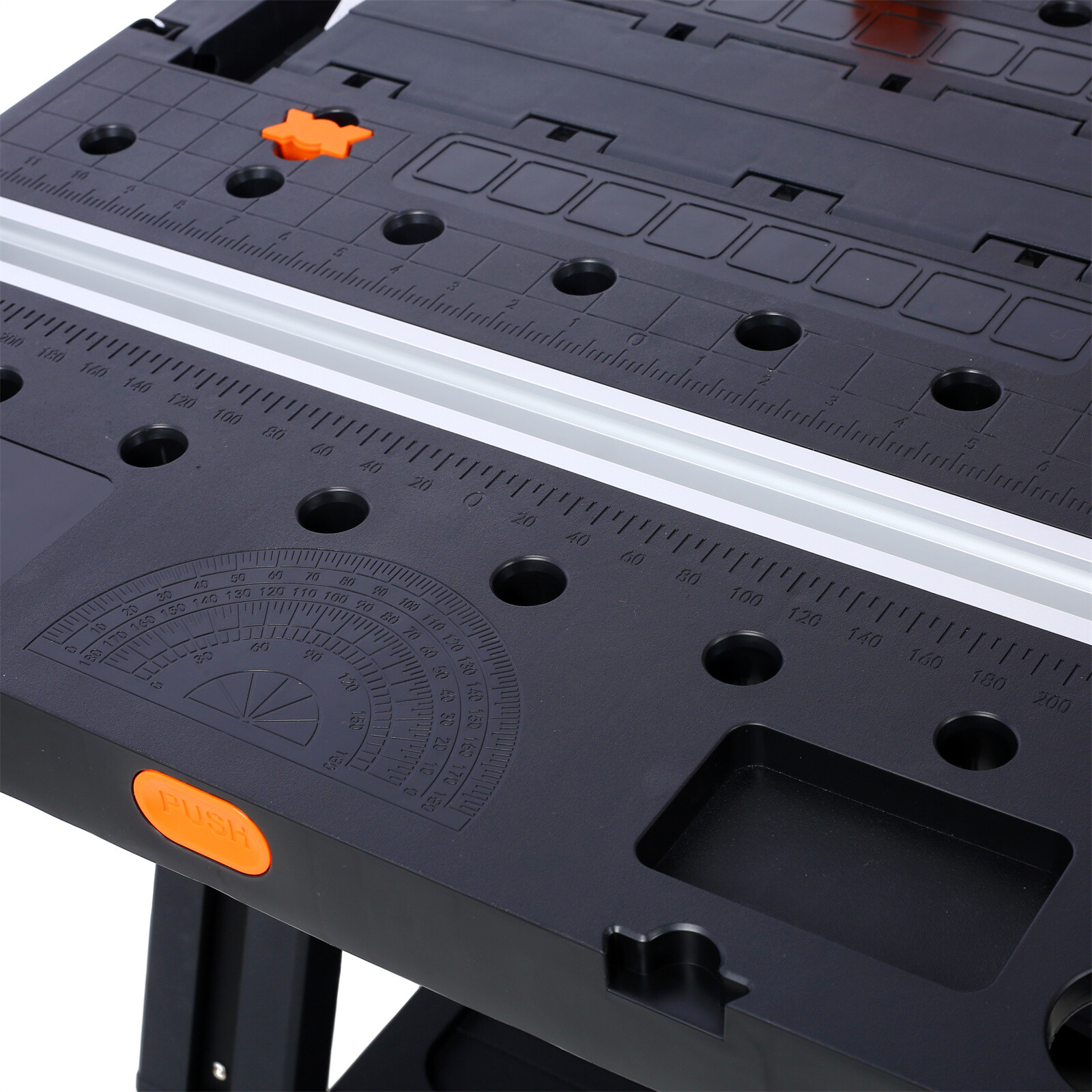 2-in-1 Aluminium Folding Work Table & Sawhorse Portable Workbench Large Load