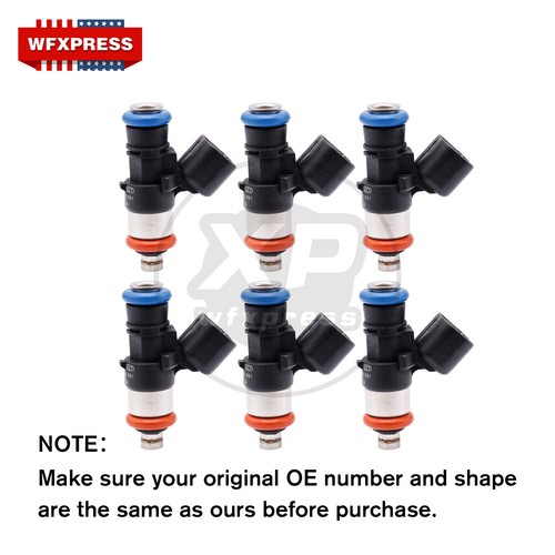6x Fuel Injector For Ford Edge Lincoln MKZ Mercury Mazda CX9 3.5 3.7