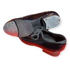 Capezio Tap Shoes Size 6.5M Tele Tone Tap Black Dance Theater Jazz Mary Jane Bow