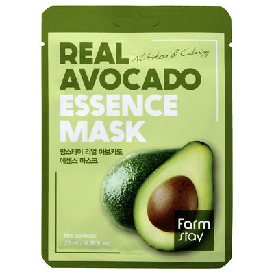 Essence Mask - Real Avocado by FarmStay for Women - 0.78 oz Mask