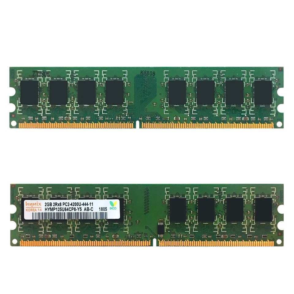 Hynix 8GB KIT 4x 2GB DDR2 PC2-4200U 533MHz 2Rx8 240Pin DIMM Desktop Memory RAM - Image 4 of 4