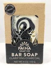 Pacha Soap Co. Clarifying Charcoal 4 ounces Handcrafted Natural Scent NEW