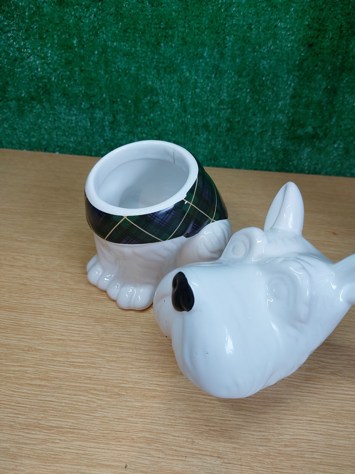 Ceramic Westie West Highland White Terrier Cookie Jar Biscuit Barrel