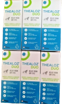 6 x 10ml Thealoz Duo Eye Drops. Relief From Dry Eyes. 31.01.28 - Free Postage