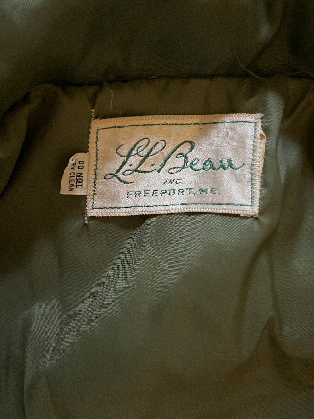 RARE 1960s L.L.BEAN Vintage Solid Green Sailing Jacket Made in USA Size medium image 9