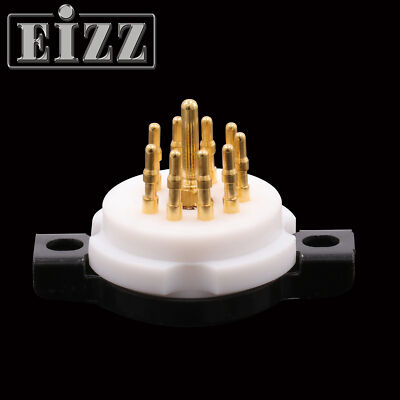 MCコインチューブDX EIZZ 9pin Teflon Tube Socket For 12AX7 6DJ8 6922 ECC88 EL84