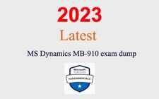 MS Dynamics MB-910 Q A GUARANTEED 1 month update 