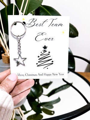 Geschenkkarte Weihnachten Best Team Ever, Weihnachtsgeschenk für das Team, Best Team Ever