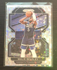 2021-22 Panini Prizm MALIK BEASLEY Fast Break Prizm #98 Timberwolves