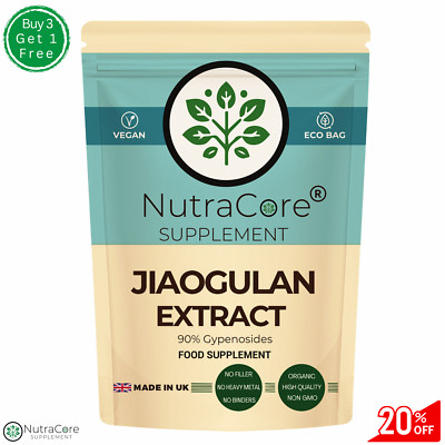 Jiaogulan Kapseln 6000mg (90% Gypenoside) - 100% natürlich & Herdunterstützung - 90 Kapseln