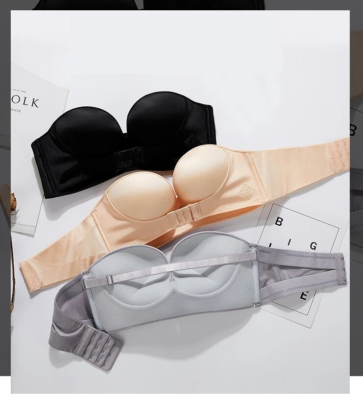 Women's Invisible Bra Super Push Up Seamless Self-Adhesive Sticky Strapless bras - Image 2 of 4