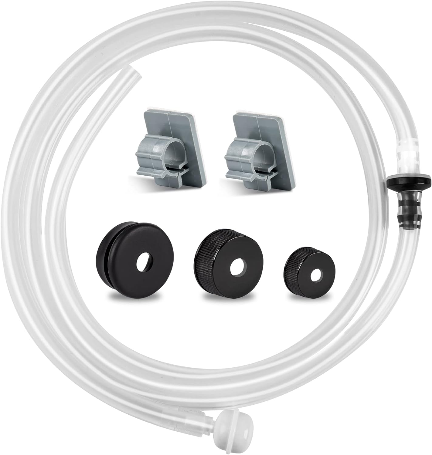 Upgraded 47-Inch Sink Soap Dispenser Tube Kit with Check Valve for Easy Refill-image