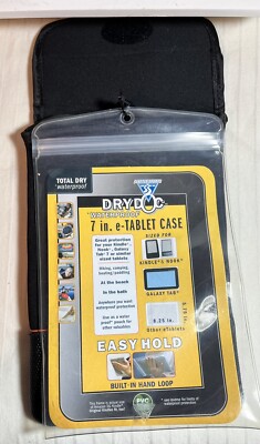 DryDoc Double Shield Tablet Case 7in Blk Protects Against Shock And Liquids