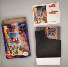 Disney's Chip 'n Dale Rescue Rangers Nintendo NES CIB Completo Inserto de Tarjeta Reg