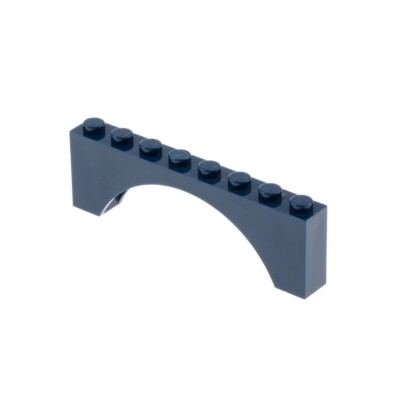 1x Lego Arch Brick 1x8x2 B-Ware worn out dark blue Arches round Arch 3308