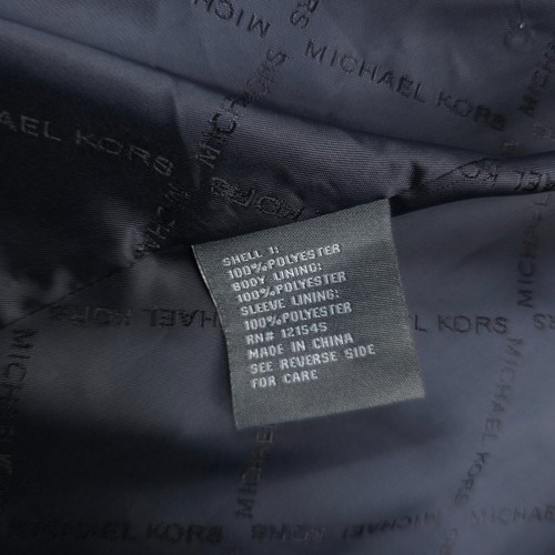 Michael Kors Madison Slim Fit Blue Heather Overcoat Jacket Mens Size 40L - Picture 10 of 12