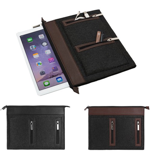 Tablet Travel Work Office Woolen Felt Sleeve Case Carry Bag For 13" iPad Pro M4 - Picture 1 of 23