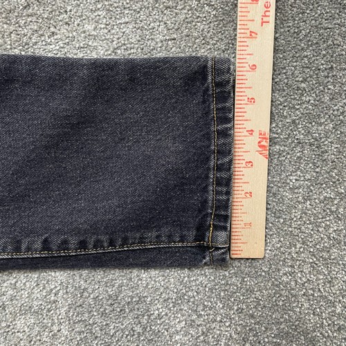 VINTAGE Guess Jeans 28X34 Black Georges Marciano Skinny Made USA Triangle - Picture 9 of 10