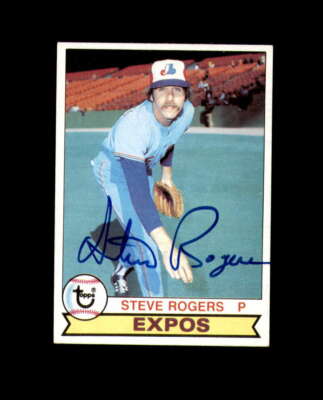 Steve Rogers Hand Signed 1979 Topps Montreal Expos Autograph