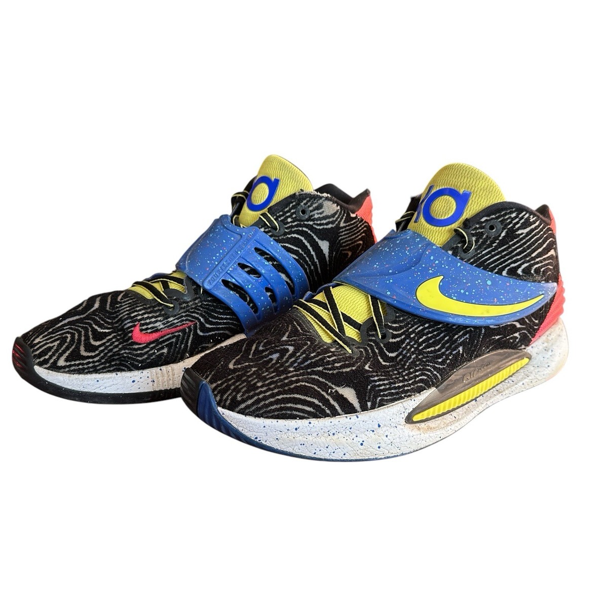 Nike KD 14 Pop Art 2021 Mens 10.5 Durant Basketball Sneakers Zebra