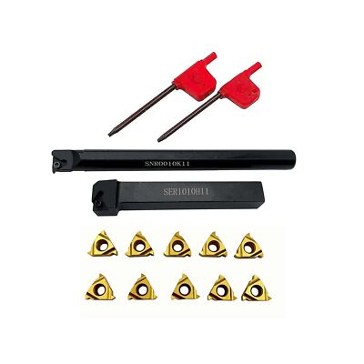 GBJ Lathe Threading Tool External + Internal Threading Holder SER 1010H11+ SN...