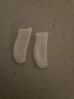 Vintage Barbie Doll Skipper Pair of White Tricot Nylon Socks