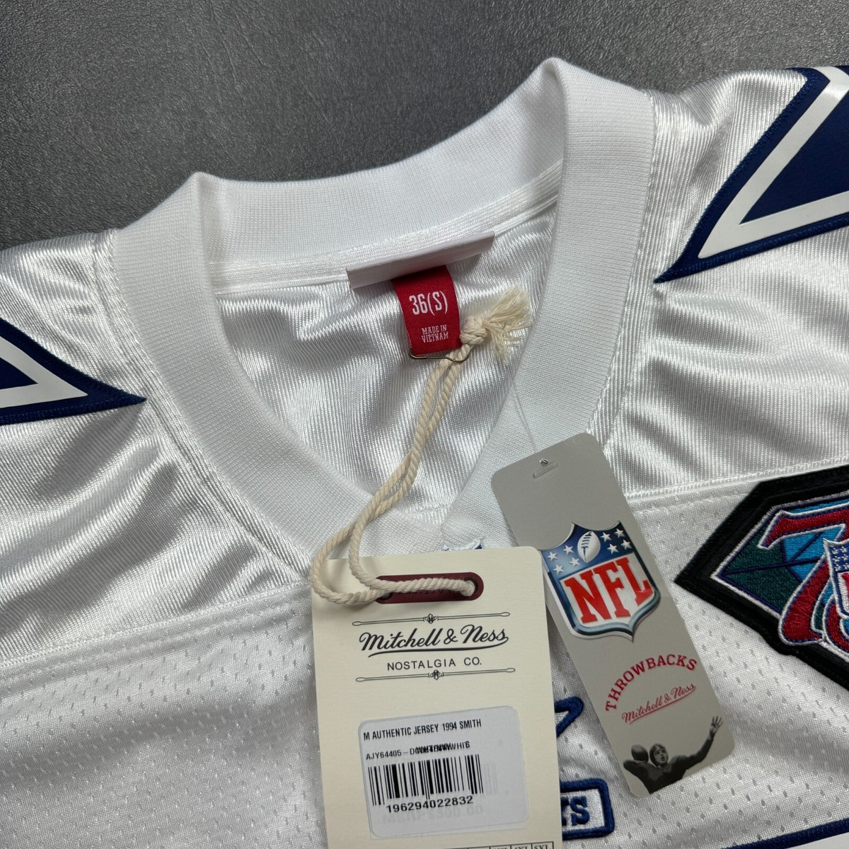 【激レア】NFL mitchell&ness 総刺繍　cowboys 記念モデル 100% Authentic Emmitt Smith Mitchell & Ness 1994 Cowboys