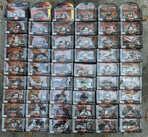 HUGE LOT OF Maisto HARLEY Davidson Diecast Motorcycle Fat Boy HD cruiser