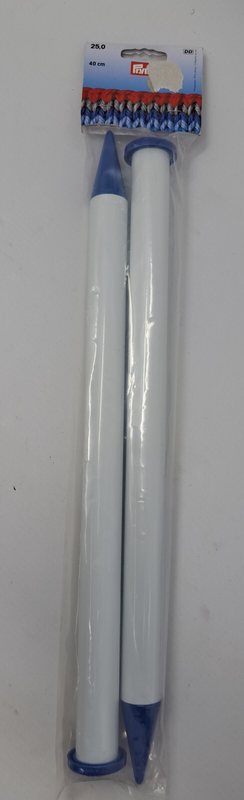 Prym Plastic (40cm, 25.00mm) Single-Pointed Needles - 2 Needles