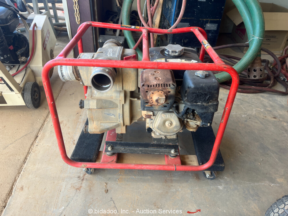 2017 Multiquip QP3TH Portable 3" Water Pump Honda GX240 7.9hp Trash