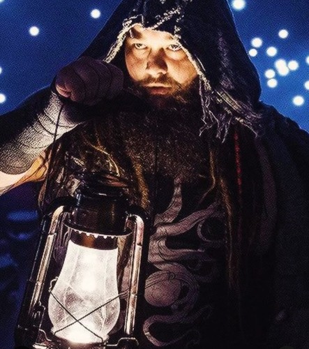 UNCLE HOWDY Wyatt SICKS WORKING Lantern Full Sized Replica NYC Artist GHOST WWE - Picture 10 of 12