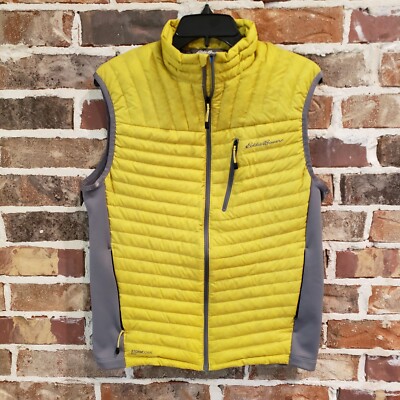 Eddie Bauer First Ascent STORMDOWN 800 Vest Mens Small Down Puffer Packable 