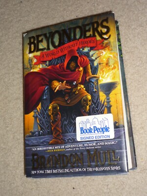 SIGNED A World Without Heroes by Brandon Mull, 2011 1st Edition HB/DJ