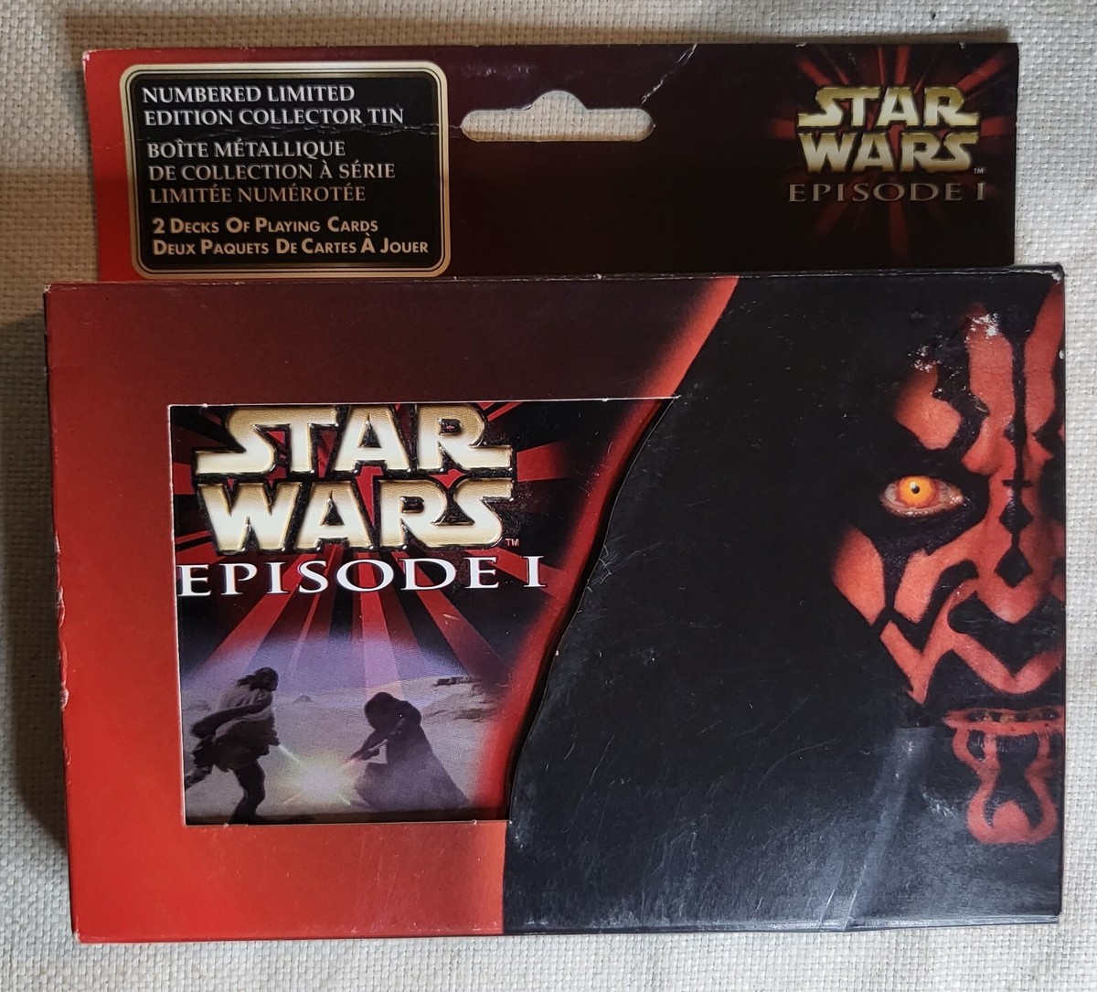 Star Wars Episode 1 Limited Edition Numbered Tin & Playing Cards