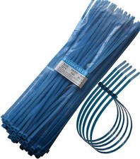 12" Heavy Duty Self Locking Nylon Cable Zip Ties100 Pcs blu