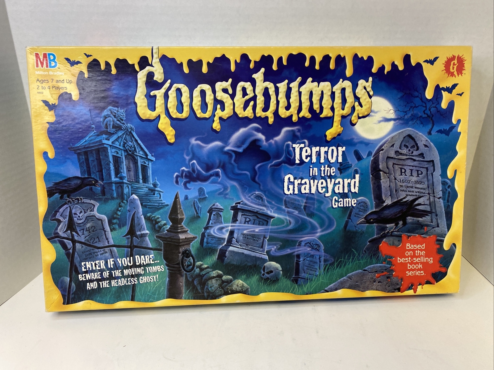Vtg 1995 GOOSEBUMPS TERROR IN THE GRAVEYARD BOARD GAME MIlton Bradley