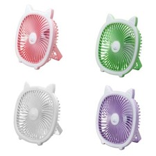 USB Rechargeable Fan Light Mini Fan for Outdoor Adventures Better Cooling Room
