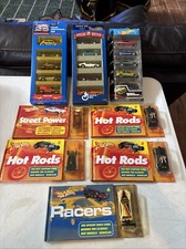 Hot Wheels Lot 3 Five Packs And 5 Books w/ Cars