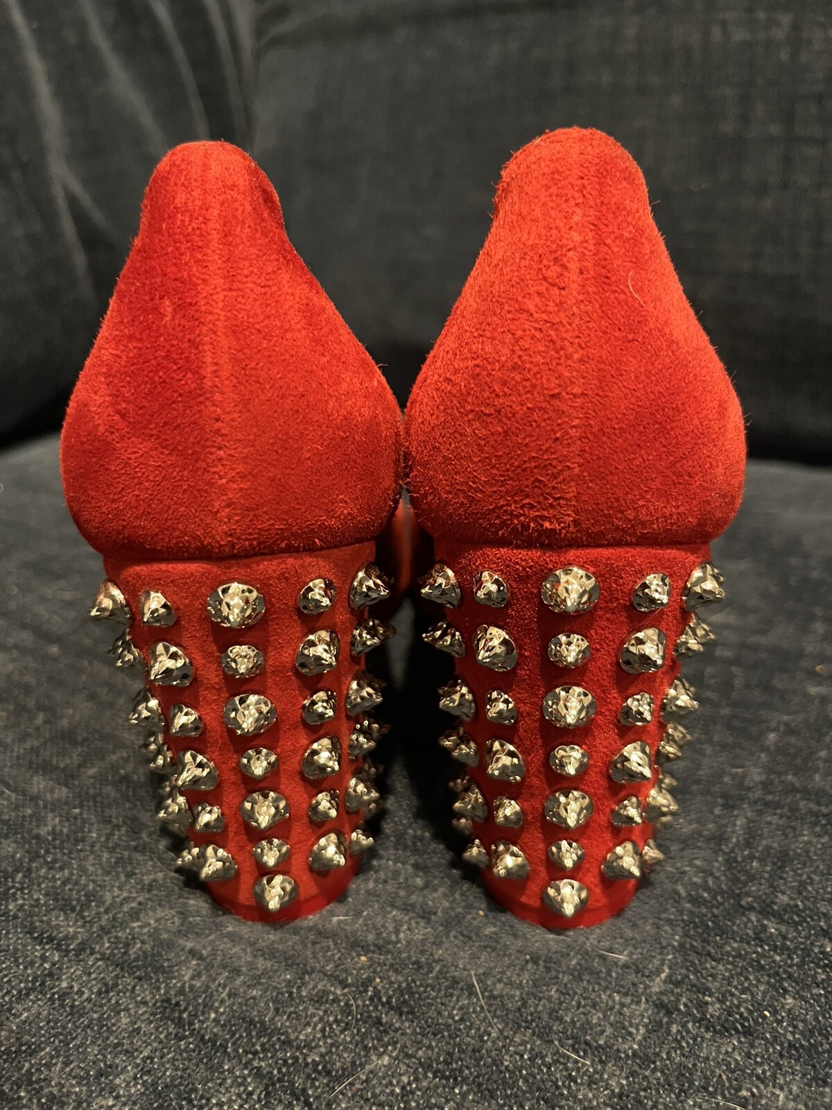 Christian Louboutin Marimalus Donna Stud Spikes 85 Veau Velours Pump EU 37, Us 6 image 3